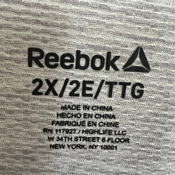 Reebok Plus Size Women's Heather Gray Athletic Racer Back Tank - 2X - Picture 4 of 6